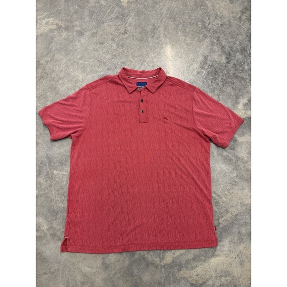 Tommy Bahama Other - Tommy Bahama Men's‎ Short Sleeve Polo Size XL Red Modal Blend Vacation Golf